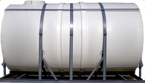 Горизонтальная цилиндрическая емкость 12000 литров (12 куб.м.) в обрешетке